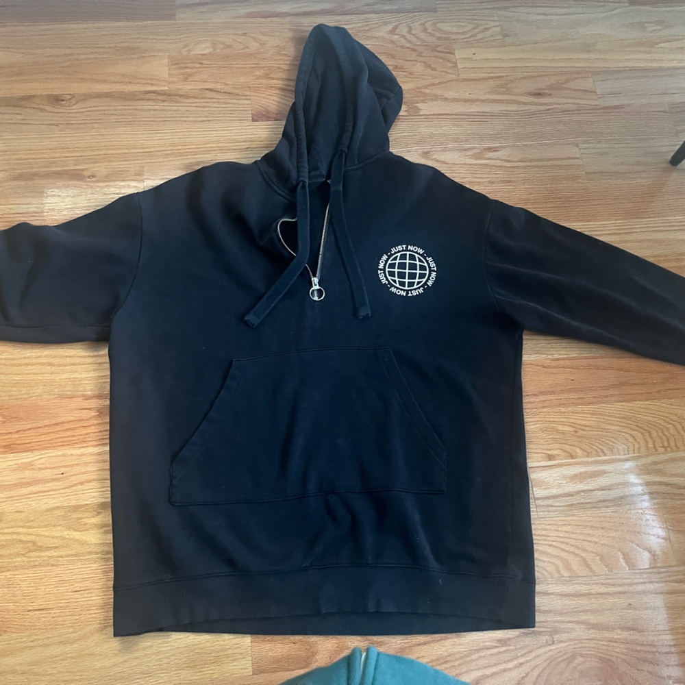 black hoodie